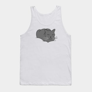 Loaf of Cat - Gray Tank Top